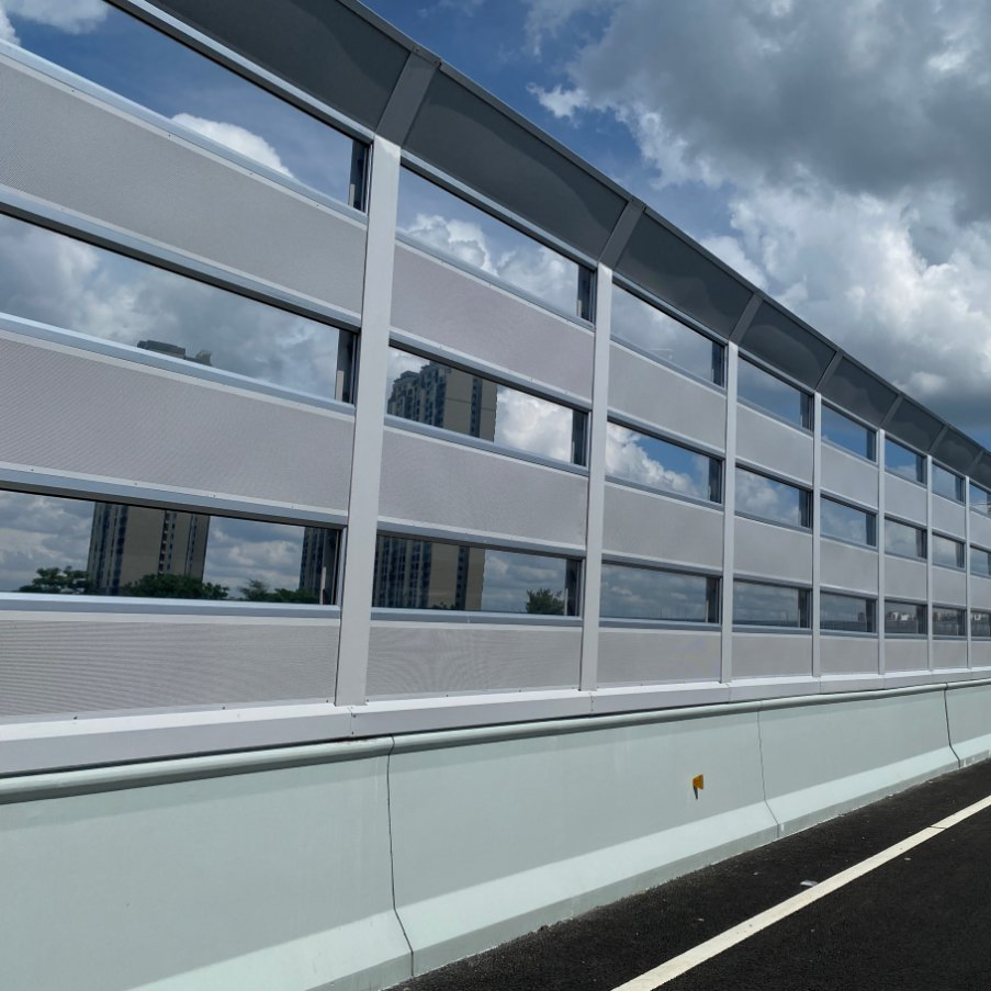 Customized Design Metal Sound Barriers Noise Barrier Acoustic Insulation Wall Fence