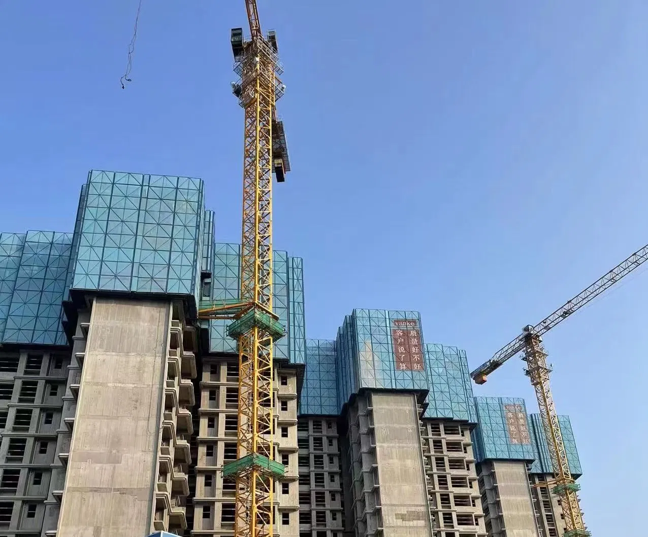 Steel Self Climbing Scaffolding Platform for Tall Building Construction