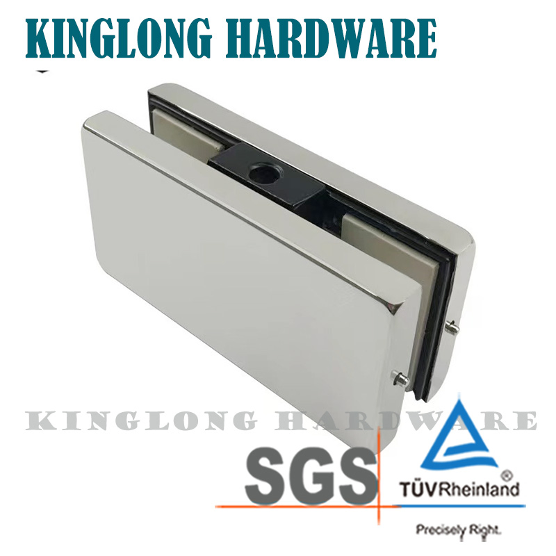 New Style Stainless Steel Glass Door Hardware Rectangle Style Patch Fitting Fixed Clamp