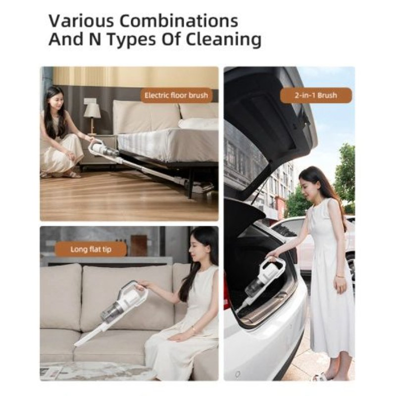 Lightweight Cordless Upright Vacuum for Home and Car Cleaning