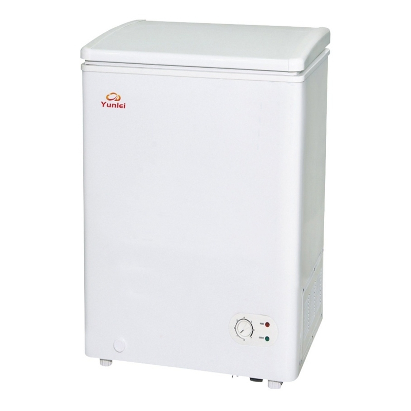 Yunlei Low Price High-Performance 101L Mini Fridge Small Size Commercial Refrigerator Chest Freezer Horizontal Deep Freezer with Foaming Door