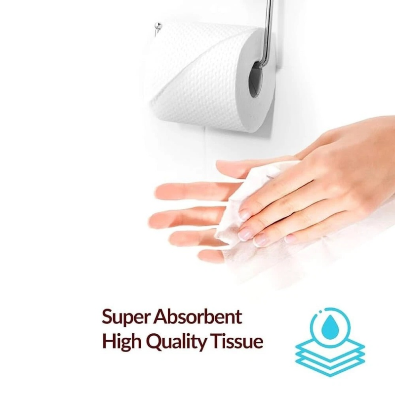 Private Label Recycled Pulp Washroom Tissue Fluorescer-Free Dissolving Quickly Bathroom Toilet Paper