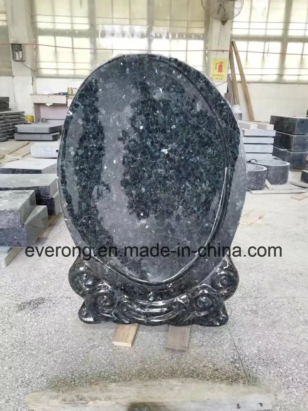 Blue Pearl Granite Memorial Headstones for Wholesale