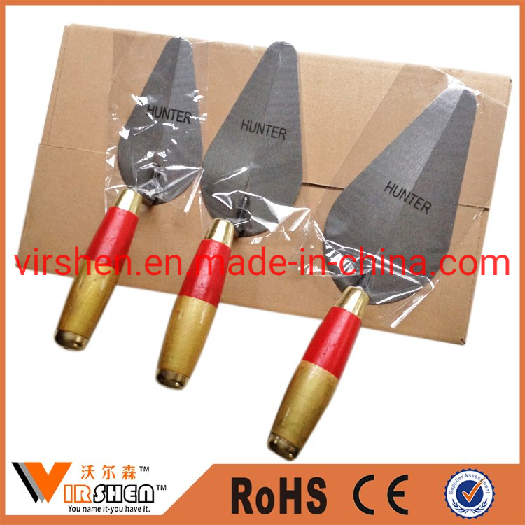 Wooden/Dual-Color Rubber Handle/Bricklayer Trowel/Cement Trowel/Brick Trowel