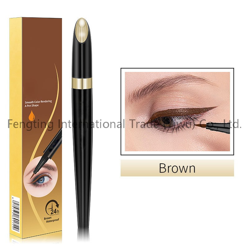 Custom Logo Luxury Cruelty Free Waterproof European Cpnp Compliant 12 Hours Long Lasting Double Sided Eyeliner Pen