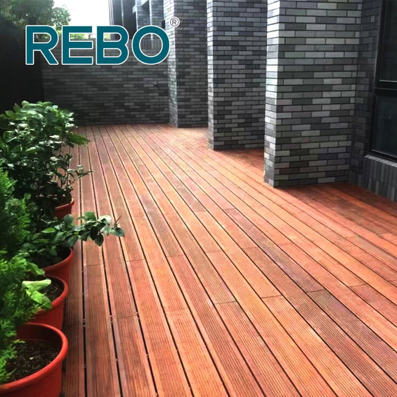 Fireproof Eco-Friendly Bamboo Outdoor Decking Flooring Board
