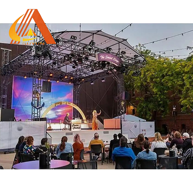 Flat Square Trusslarge Heavy Duty Spigot Stand Lighting Stage Truss System