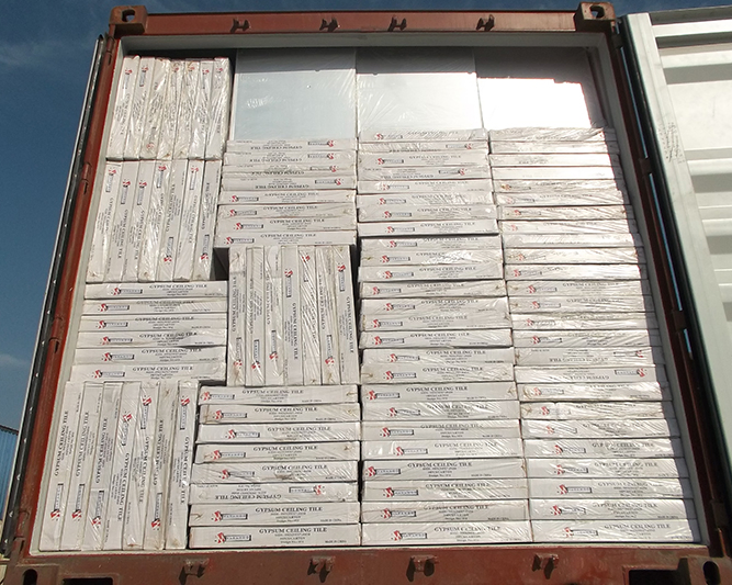 Trusus Brand 8mm PVC Laminated Gypsum Ceiling Tiles Made in China