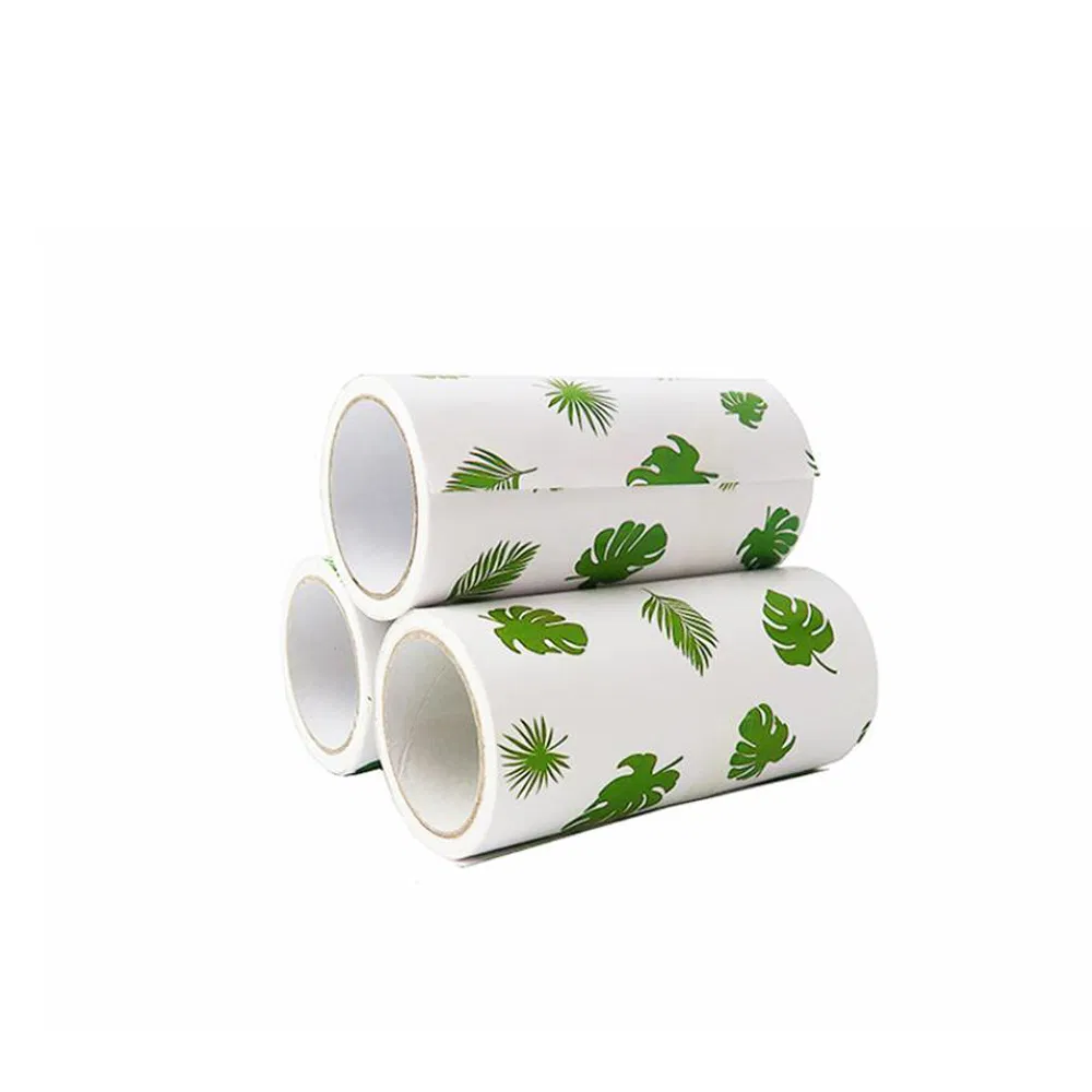 Magic Tool for Hair Removal Lint Roller Straight Handle Teasable Paper Sheets Silicone Plastic Replacement Rolls