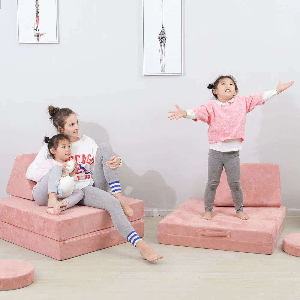 Living Room Modular Foam Kids Play Couch Adjustable Height Kids Sofa Fun Game Playroom Couch