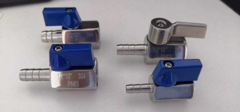 Pn63 Stainless Steel Mini Ball Valve with M/F Thread