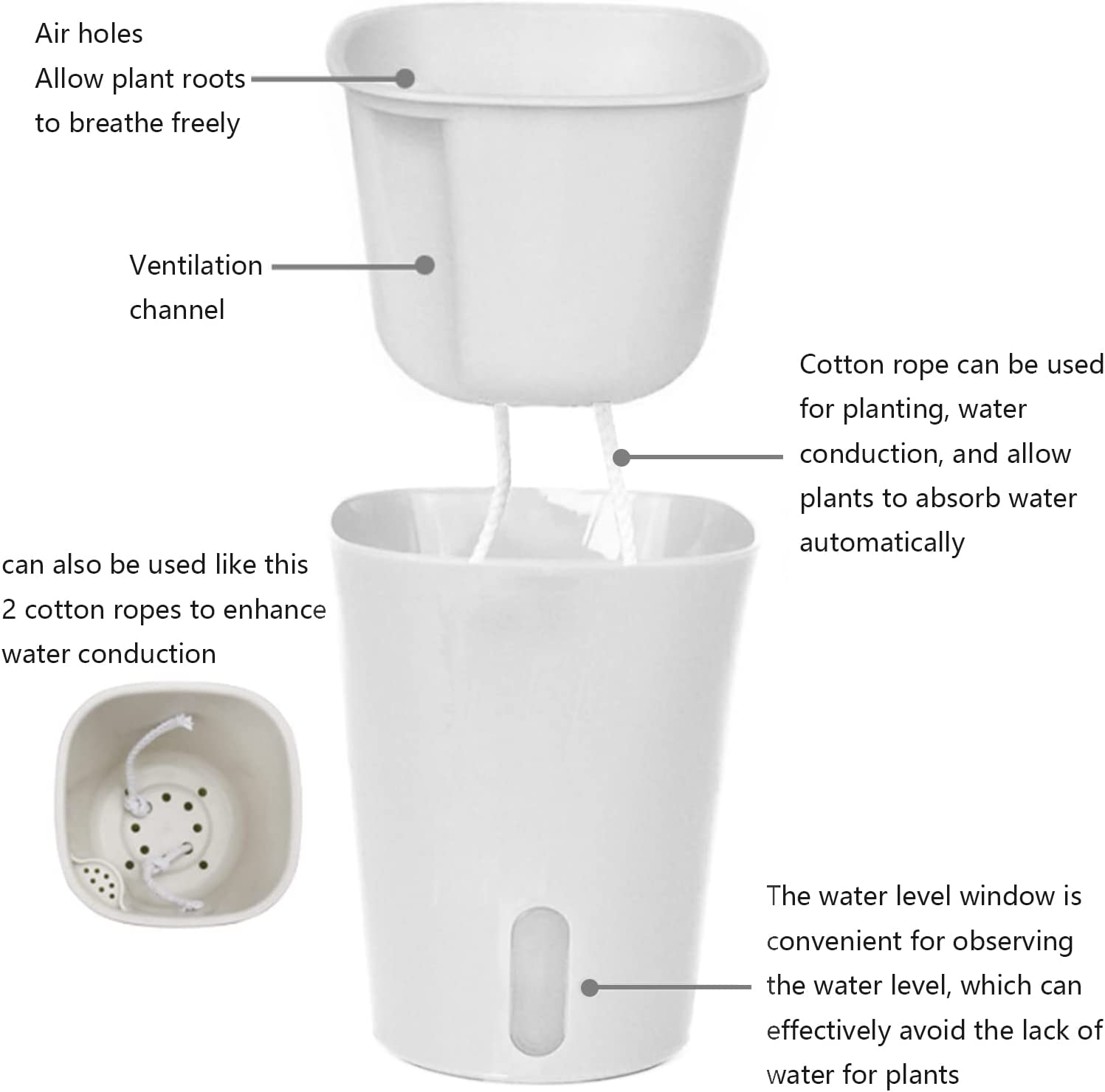 Горшки цветочные 9.5 см