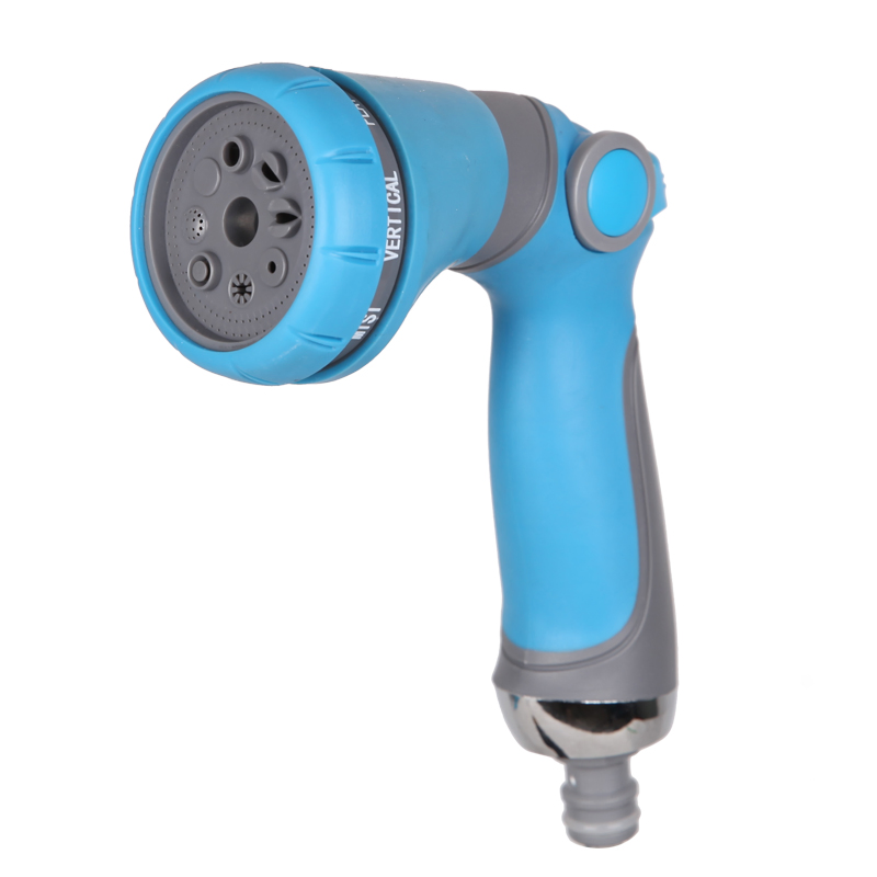 8 Patterns Portable Garden Spray Nozzle Water Gun Sprayer