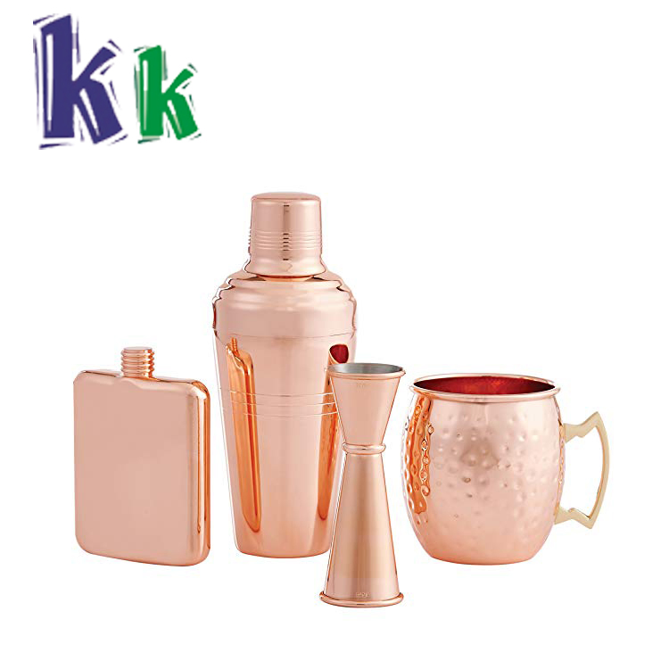 Factory Wholesale Custom Bartender Kit Cocktail Shaker Set with Bamboo Base for Mastermind Explorer Shustov