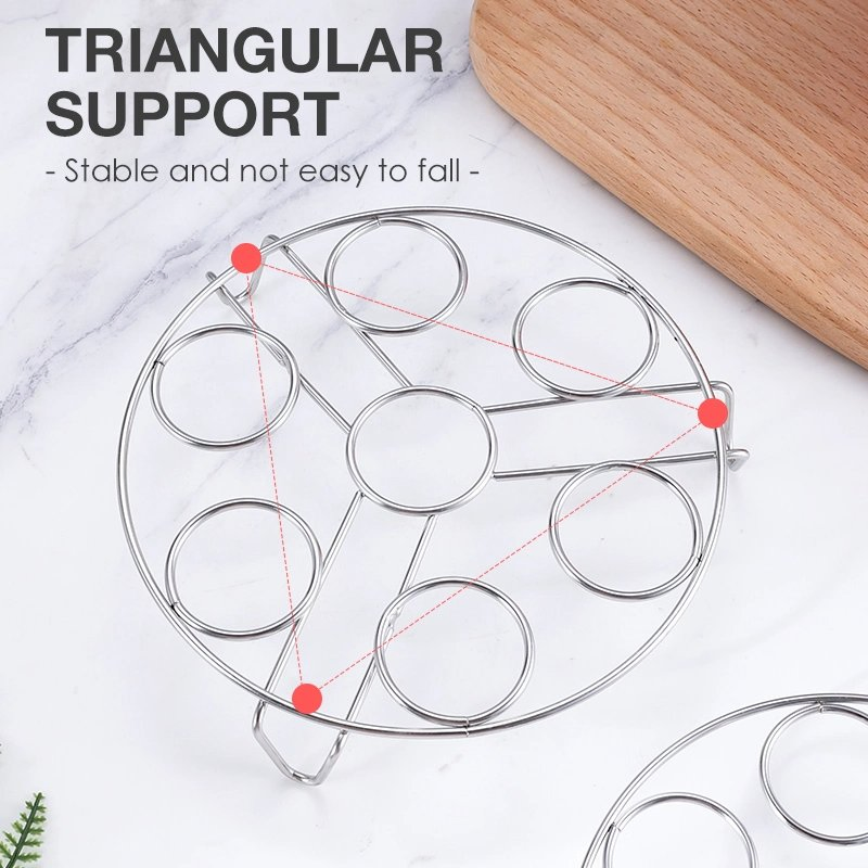 Futeng Home Multi Functional Waterproof Stainless Steel Steamed Egg Rack Egg Steamer