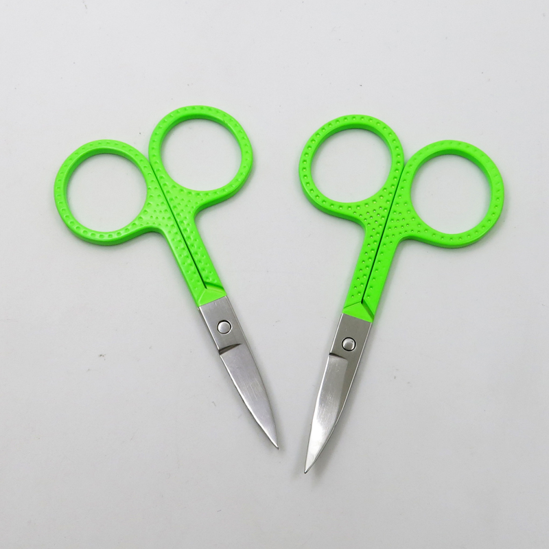 Stainless Steel with Multi Color Cuticle Manicure Scissors for Eyebrow Hair Trimming Beauty Makeup