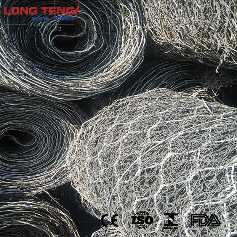 Geocomposite Geo Mat Steel Reinforced Geomat Gabion Mat with Steel Gabion Mesh Wire Plastic Mesh Mat