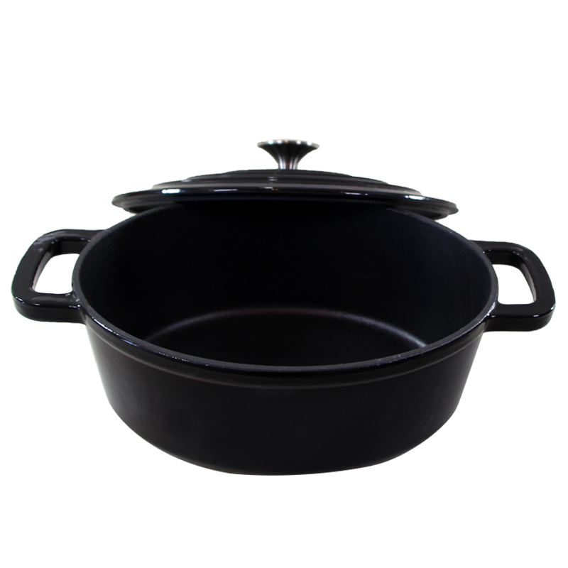 Чугунная эмалированная кастрюля-казан Cookwin, 5.5 л