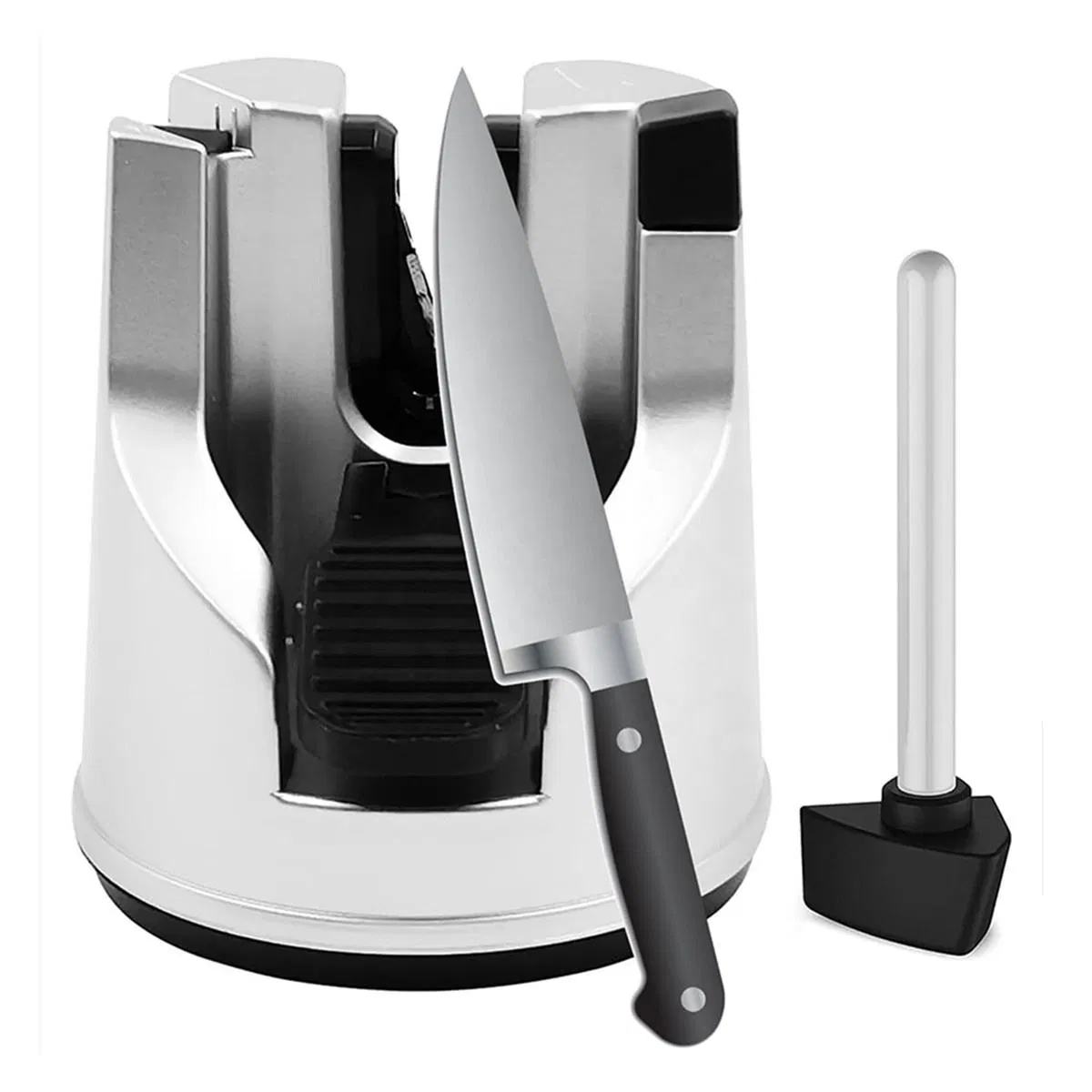 Multi-Purpose Mini Knife Sharpener with Suction Cup Base for Kitchen Knives Scissors Outdoor Use