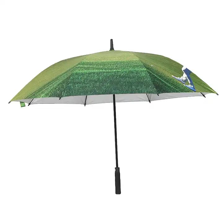 New Design Fashion Promotion Advertising UV Windproof Manual Straight Handle Umbrella