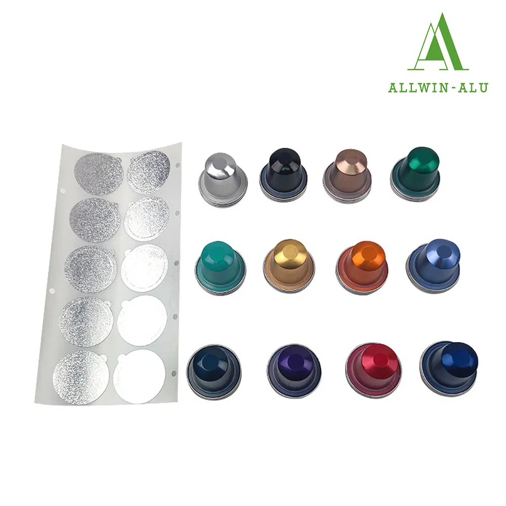 Coffee Maker Biodegradable Empty Coffee Capsules with Sticker Coffee Foil Container Nespresso Coffee Pod