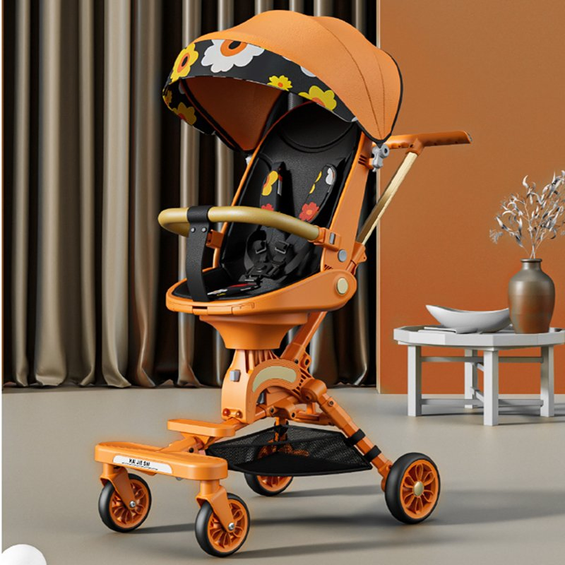 4 in 1 high Landscape Baby Pram Multi-Functional Portable Baby Travel Stroller