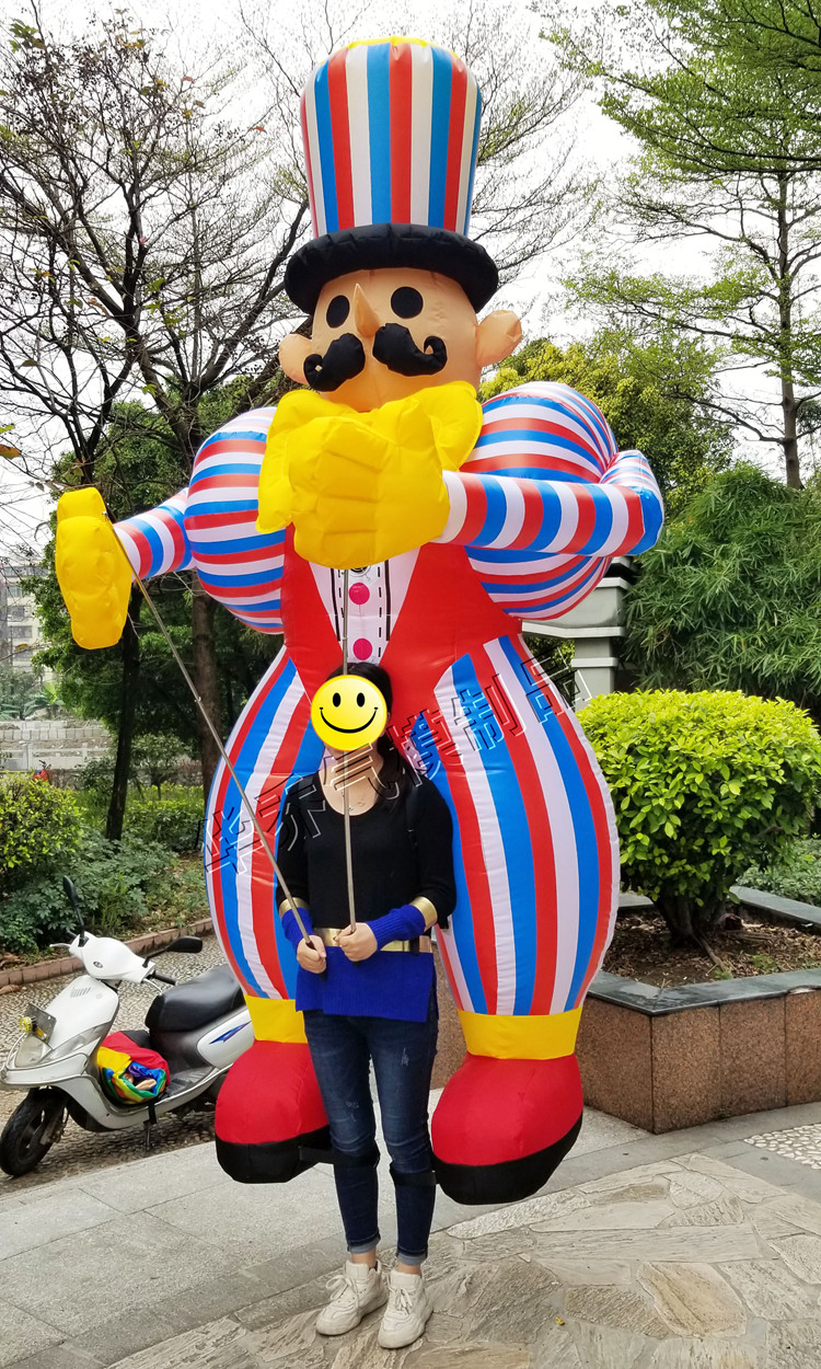 Boyi Custom Inflatable Walking Costume Inflatable Clown Puppet Dancer