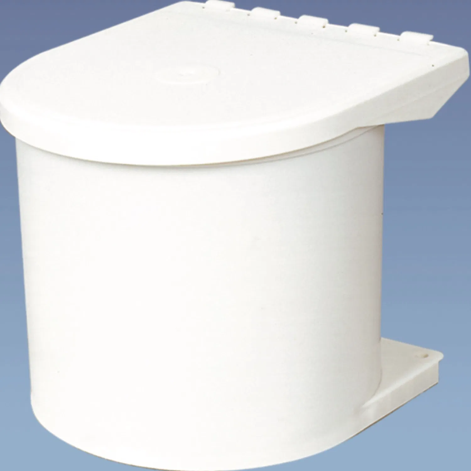 Durable and Environmental Friendly 8 Liters Wall Mounted White Plastic Cabinet Revolving Wastebin (CLG001-8L)