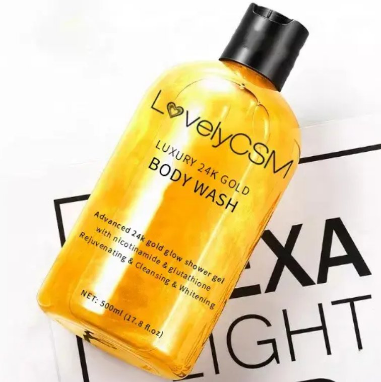 Online Wholesale in Stock Shower Gel 24K Female Men's Liquid Soap Gold Private Label Body Fragrance Hotel Natural Adults Hotel Travel SPA Home Washing Gel