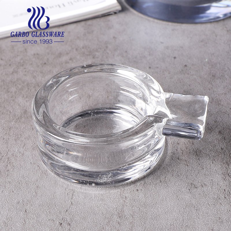 Wholesale Cheap Square Glass Ashtray with Engraved Pattern