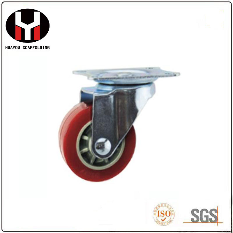 Factory Price Light Type Adjustable Scaffold Caster 6 Inch 8 Inch Wheel PVC Caster Wheel for Sale