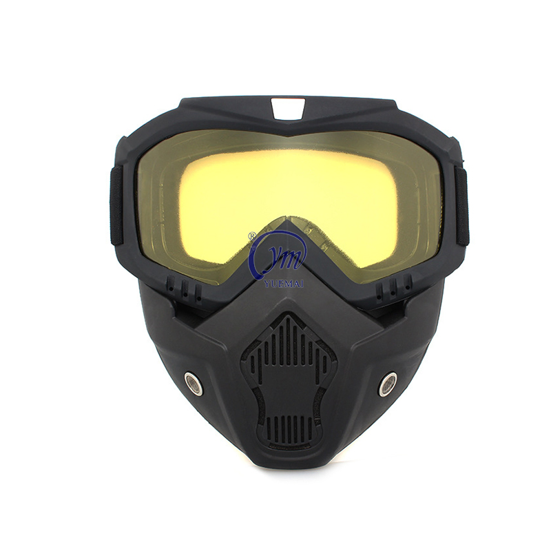 Hot Sale Tinted Fog Proof Ski Snow Safety Safety Full Face Mask Tactical Goggles