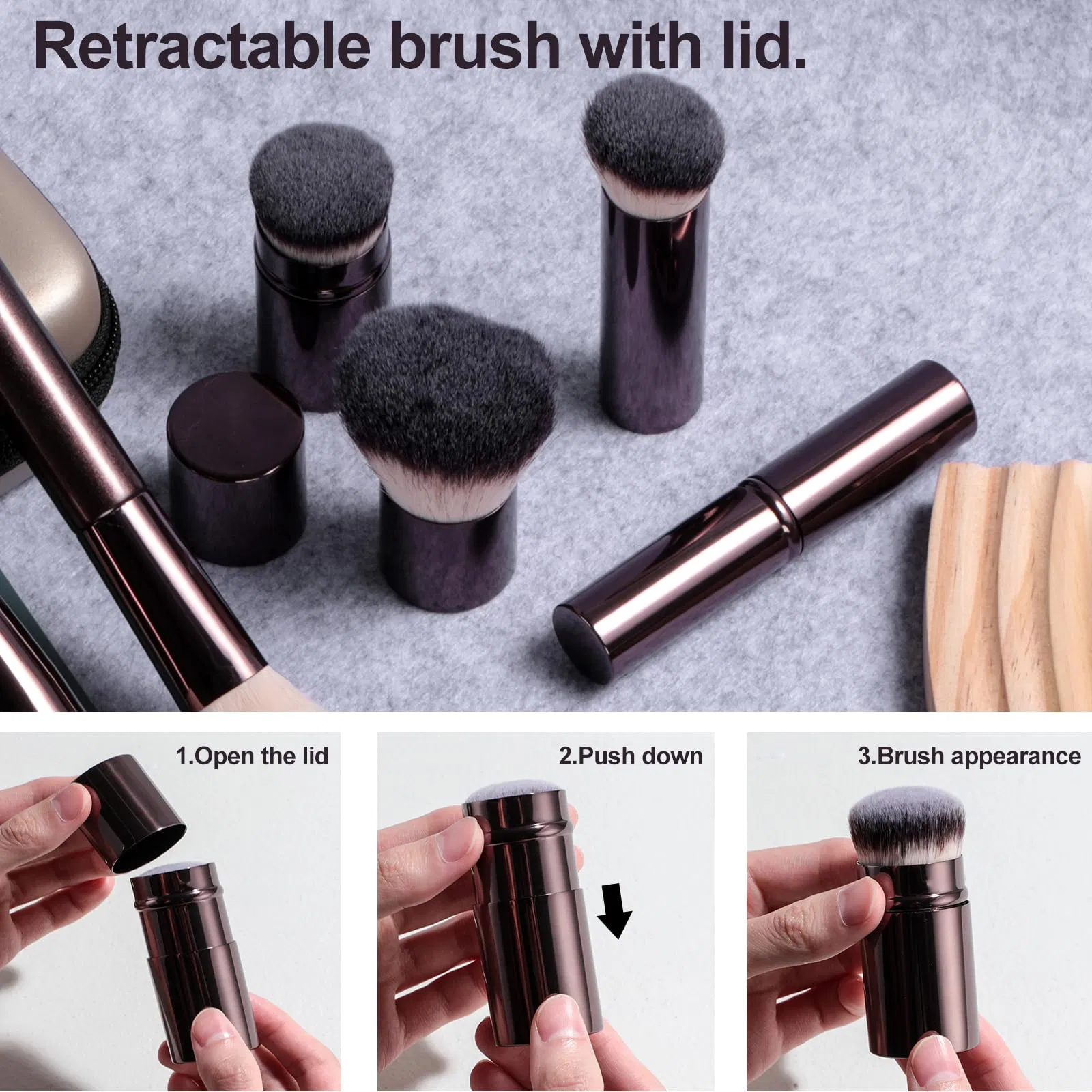 20 PCS Professional Makeup Brush Set with Travel Case