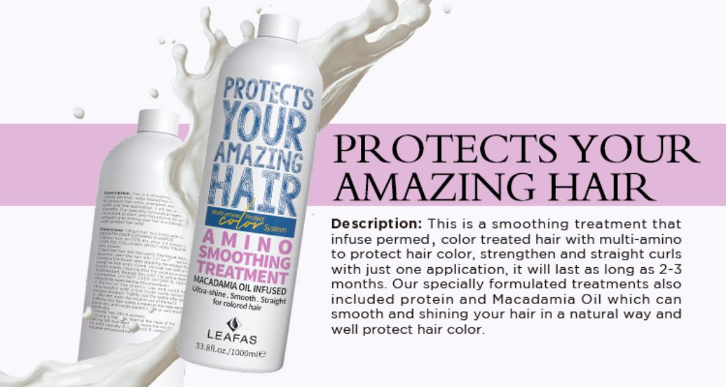 Macadamia Oil for Colored Hair Shine and Smooth Amino Treatment