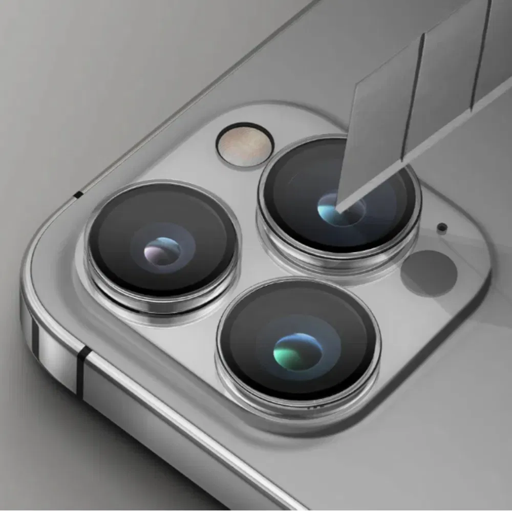 Защитное стекло для камеры iPhone с кольцом