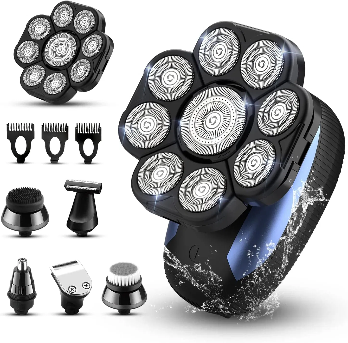 9d Men's Rechargeable Bald Head Electric Shaver for Men Shaving Machine