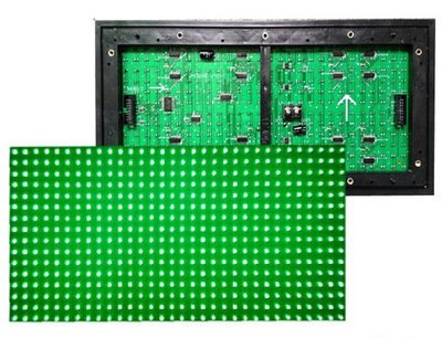 Semi-Outdoor Single Red LED Text Advertising Display Screen