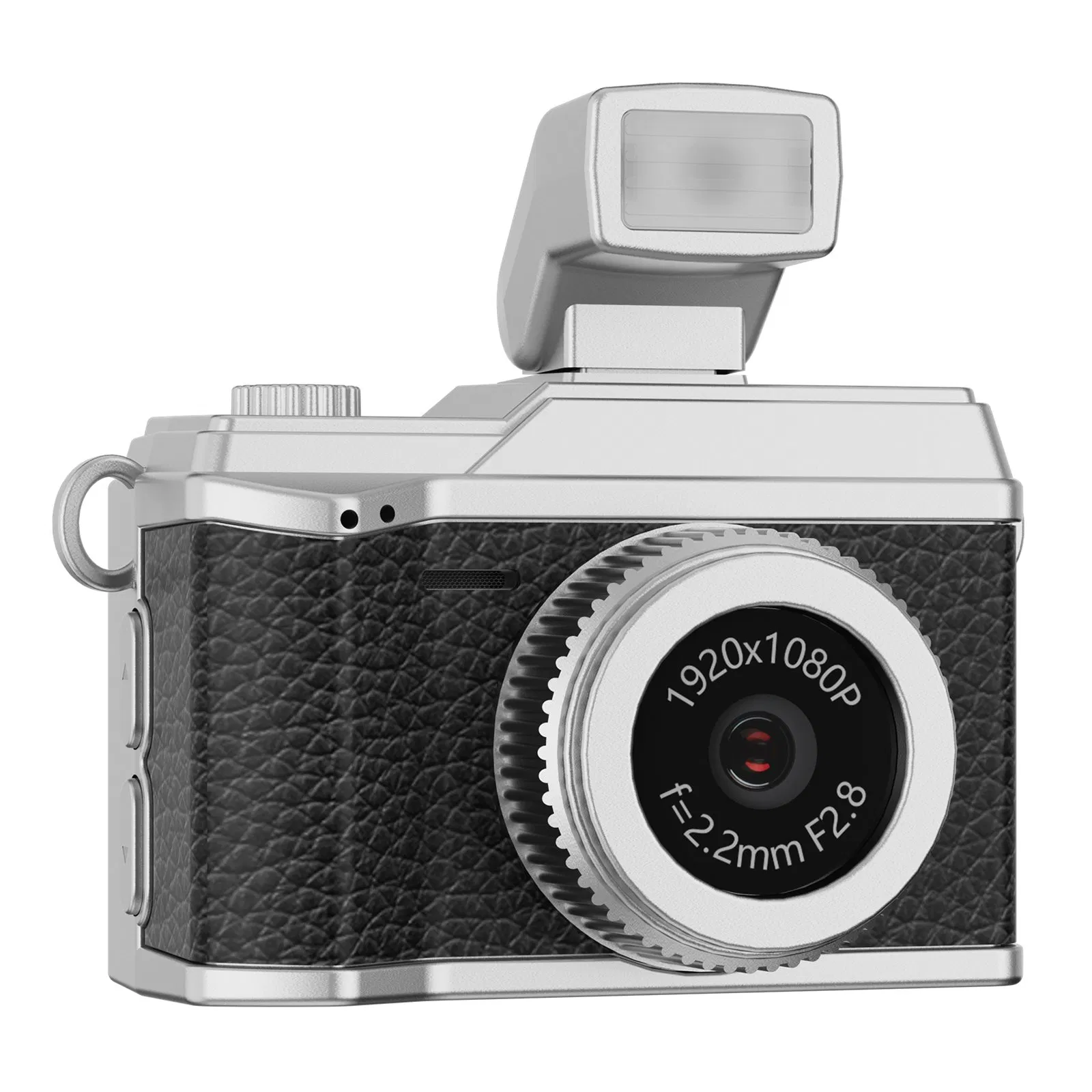 S151 0.96 Inch IPS Color Screen Mini Camera Fill Light Pendant Necklace Design Lightweight Camera with 64G Memory Card and LED