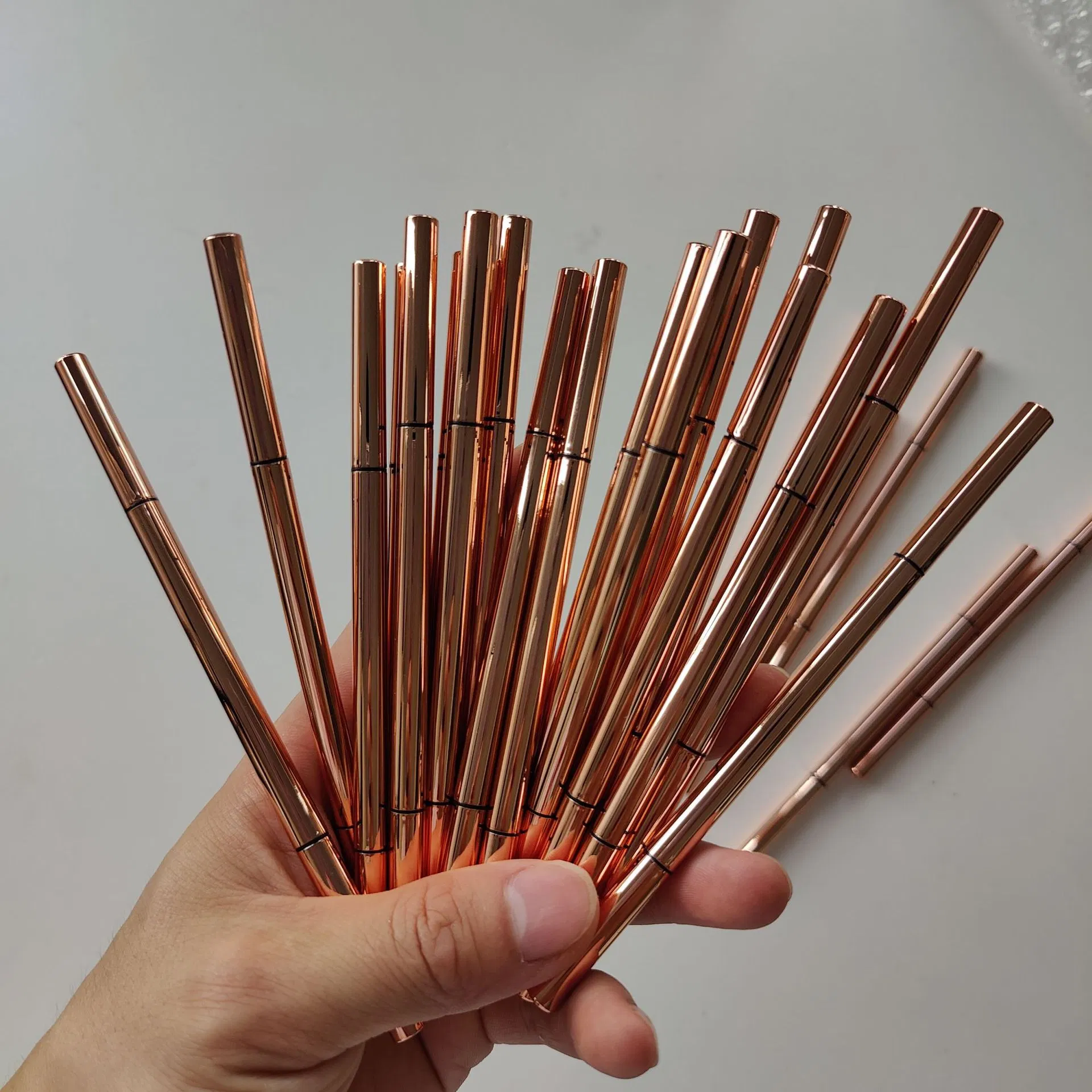 Waterproof Long Lasting Black White Rose Gold Eyebrow Pencil Ultra-Thin Eyebrow Pencil