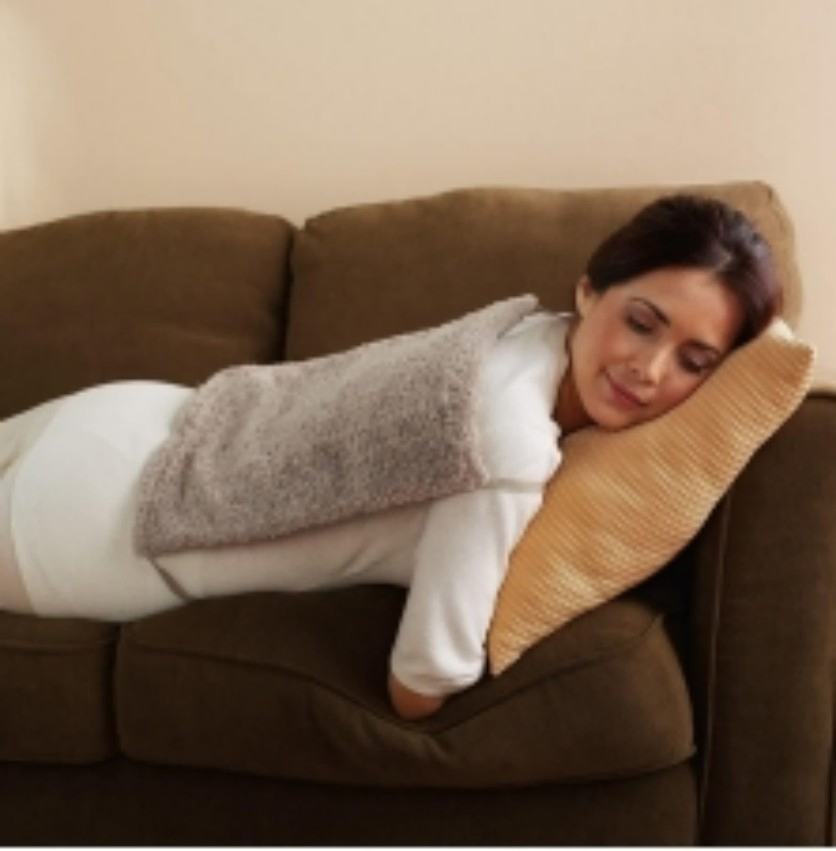 Plush Heated Throw with Straps - Ideal for Soothing Aches and Keeping Warm