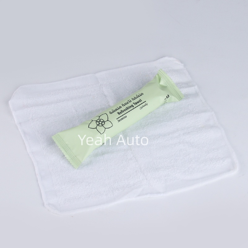 Disposable Roll 100% Cotton /Superfine Fiber Cleaning Wet Towels Wet Tissue with Lemon Lavender Jasmine Berry Fragrances for Hotel Restaurant Coffee Shop