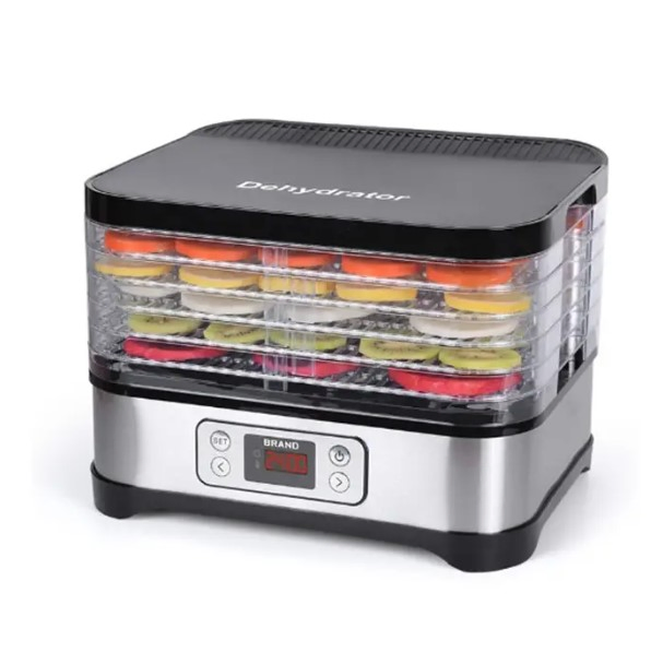 Advanced Digital Control Fruit Dryer Dehydrator with Timer and Function Buttons