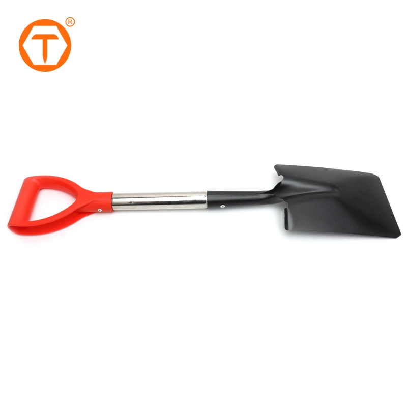 Outdoor Stainless Steel Handle Metal Spade Square Mouth Blade Metal Gardening Shovel for Yard Work