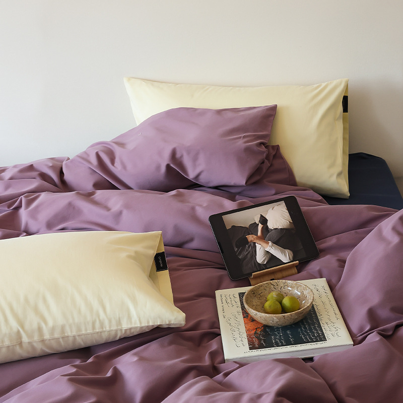 100% Water Washed Cotton Duvet Cover Bedding Set Customized Bedding Set