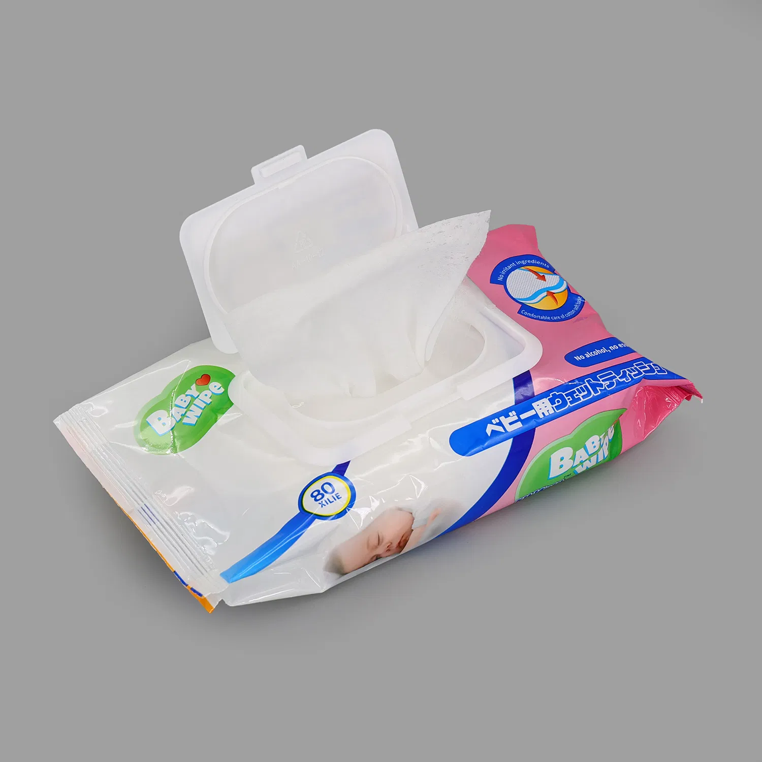 Free Samples Custom Logo 80PCS Cleaning Baby Wet Wipes Unscented 99.9 Pure Wet Wipes Wholesale Baby Wipes