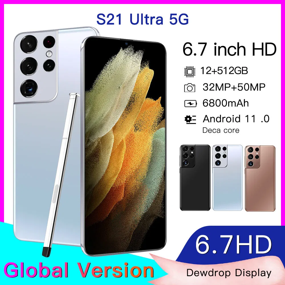 Смартфон Newarrive S21 Ultra 16/512 ГБ, 6.7 дюйма, 5G