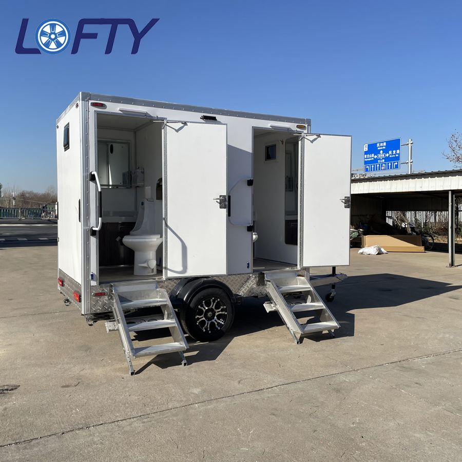 Outdoor Mobile Luxury Bathroom Portable Restroom Toilet Trailer Camping and Shower Room