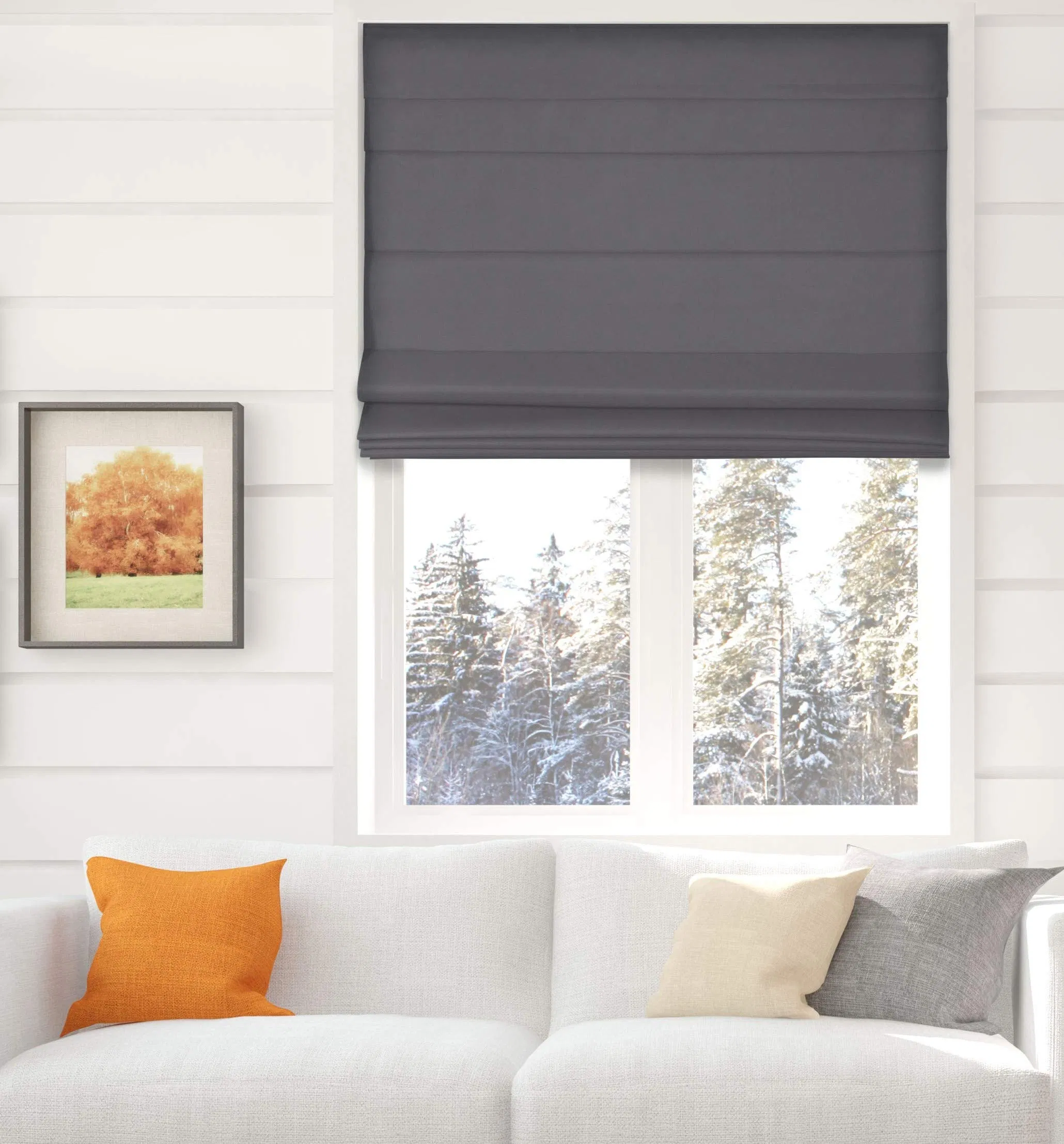 High Quality Waterproof Fabric Roman Blinds for Window