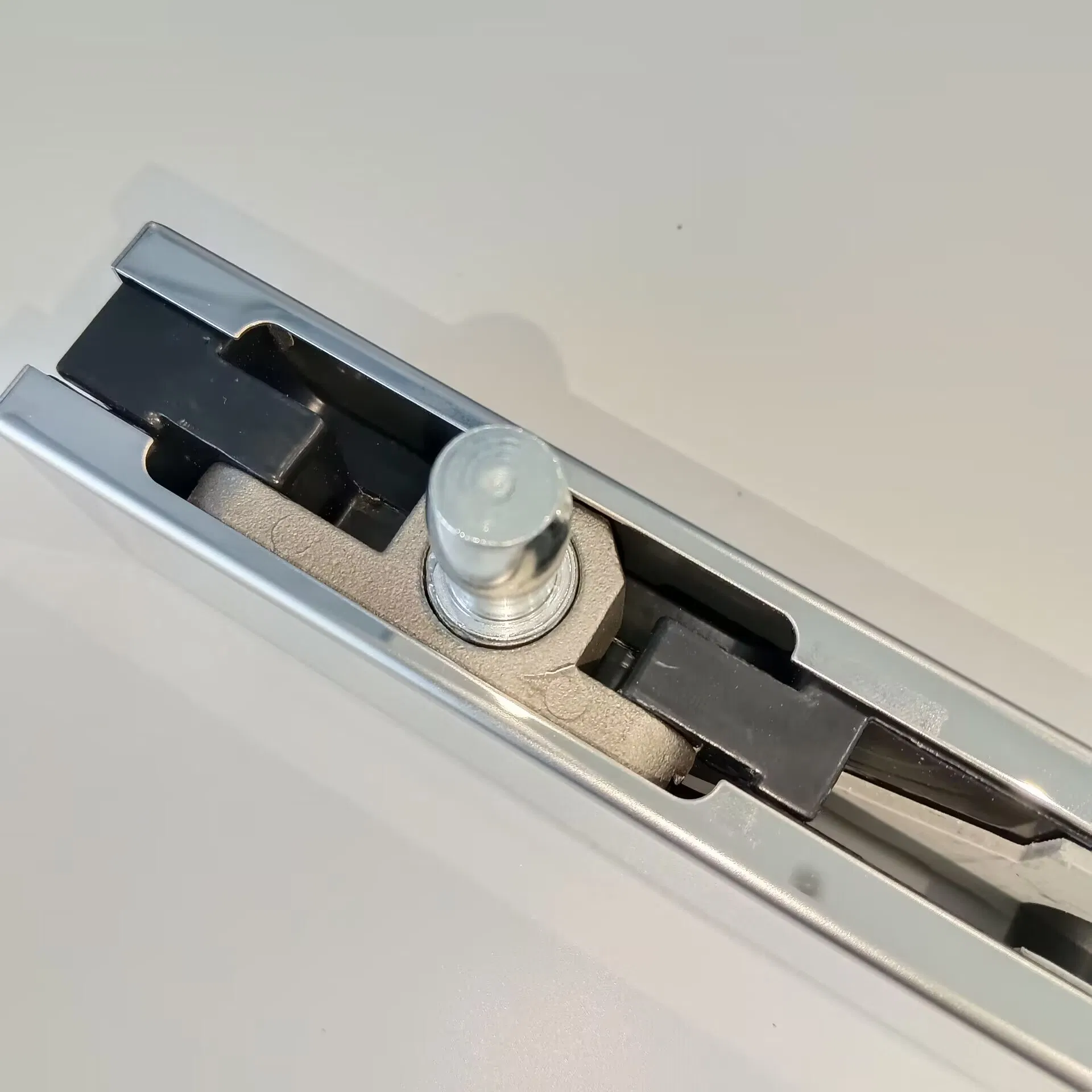 Stainless Steel Bathroow Shower Sliding Glass Folding Door Fittings Glass 10mmtop Patch with Pin Bottom Patch Fitting