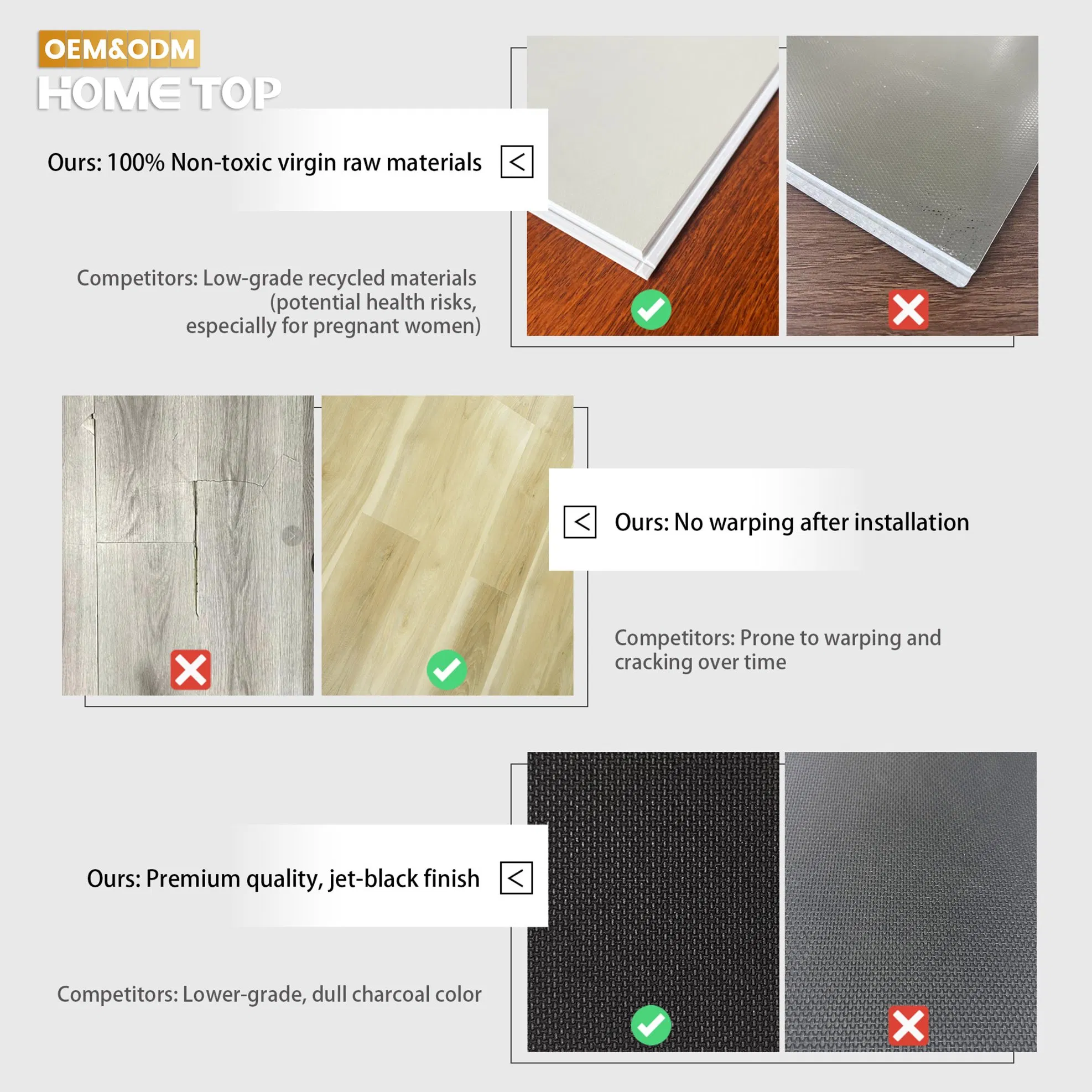 Chinese Manufacturer Wear Resistant Plastic Click Vinyl PVC Flooring Spc Core Flooring